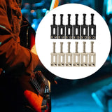 Maxbell 6x Guitar Saddles Instrument Repair Parts 35mm Replacement Easy Installation Silver