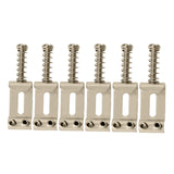 Maxbell 6x Guitar Saddles Instrument Repair Parts 35mm Replacement Easy Installation Silver