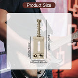 Maxbell 6x Guitar Saddles Instrument Repair Parts 35mm Replacement Easy Installation Silver