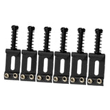 Maxbell 6x Guitar Saddles Instrument Repair Parts 35mm Replacement Easy Installation Black