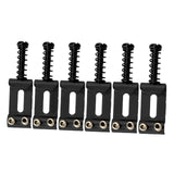 Maxbell 6x Guitar Saddles Instrument Repair Parts 35mm Replacement Easy Installation Black