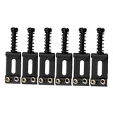 Maxbell 6x Guitar Saddles Instrument Repair Parts 35mm Replacement Easy Installation Black