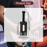 Maxbell 6x Guitar Saddles Instrument Repair Parts 35mm Replacement Easy Installation Black