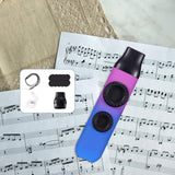 Maxbell Kazoo Double Hole Musical Instrument for Hikes Picnic Backpacking Adventures blue violet