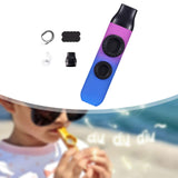Maxbell Kazoo Double Hole Musical Instrument for Hikes Picnic Backpacking Adventures blue violet