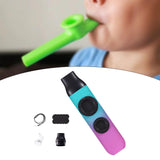 Maxbell Kazoo Double Hole Musical Instrument for Hikes Picnic Backpacking Adventures pink cyan