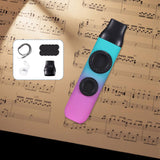 Maxbell Kazoo Double Hole Musical Instrument for Hikes Picnic Backpacking Adventures pink cyan