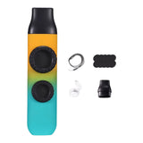 Maxbell Kazoo Double Hole Musical Instrument for Hikes Picnic Backpacking Adventures cyan orange