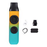 Maxbell Kazoo Double Hole Musical Instrument for Hikes Picnic Backpacking Adventures cyan orange