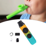 Maxbell Kazoo Double Hole Musical Instrument for Hikes Picnic Backpacking Adventures cyan orange