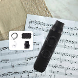 Maxbell Kazoo Double Hole Musical Instrument for Hikes Picnic Backpacking Adventures black