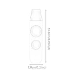 Maxbell Kazoo Double Hole Musical Instrument for Hikes Picnic Backpacking Adventures gray white
