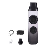 Maxbell Kazoo Double Hole Musical Instrument for Hikes Picnic Backpacking Adventures gray white