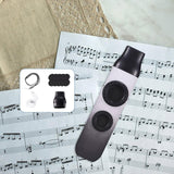 Maxbell Kazoo Double Hole Musical Instrument for Hikes Picnic Backpacking Adventures gray white