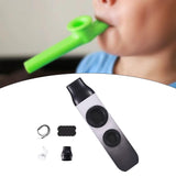 Maxbell Kazoo Double Hole Musical Instrument for Hikes Picnic Backpacking Adventures gray white
