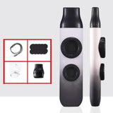 Maxbell Kazoo Double Hole Musical Instrument for Hikes Picnic Backpacking Adventures gray white