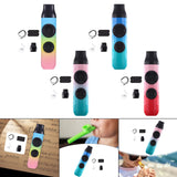 Maxbell Kazoo Flute Double Hole Musical Toy for Backpacking Adventures Hikes Travels 3 colors