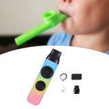 Maxbell Kazoo Flute Double Hole Musical Toy for Backpacking Adventures Hikes Travels 3 colors