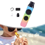 Maxbell Kazoo Flute Double Hole Musical Toy for Backpacking Adventures Hikes Travels 3 colors