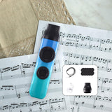 Maxbell Kazoo Flute Double Hole Musical Toy for Backpacking Adventures Hikes Travels cyan bue