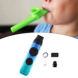 Maxbell Kazoo Flute Double Hole Musical Toy for Backpacking Adventures Hikes Travels cyan bue