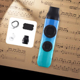 Maxbell Kazoo Flute Double Hole Musical Toy for Backpacking Adventures Hikes Travels cyan bue