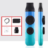 Maxbell Kazoo Flute Double Hole Musical Toy for Backpacking Adventures Hikes Travels cyan bue