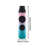 Maxbell Kazoo Flute Double Hole Musical Toy for Backpacking Adventures Hikes Travels cyan pink