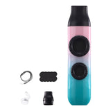 Maxbell Kazoo Flute Double Hole Musical Toy for Backpacking Adventures Hikes Travels cyan pink