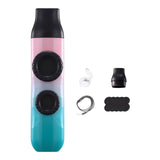 Maxbell Kazoo Flute Double Hole Musical Toy for Backpacking Adventures Hikes Travels cyan pink
