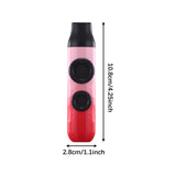 Maxbell Kazoo Flute Double Hole Musical Toy for Backpacking Adventures Hikes Travels red pink