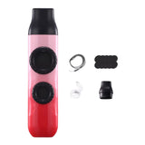 Maxbell Kazoo Flute Double Hole Musical Toy for Backpacking Adventures Hikes Travels red pink