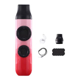 Maxbell Kazoo Flute Double Hole Musical Toy for Backpacking Adventures Hikes Travels red pink
