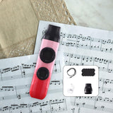 Maxbell Kazoo Flute Double Hole Musical Toy for Backpacking Adventures Hikes Travels red pink