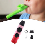 Maxbell Kazoo Flute Double Hole Musical Toy for Backpacking Adventures Hikes Travels red pink