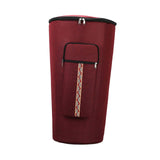 Maxbell Djembe Bag Anti Collision Adjustable Shoulder Straps African Drum Carry Case Red 10 inch