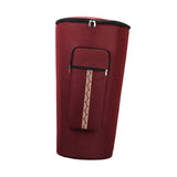 Maxbell Djembe Bag Anti Collision Adjustable Shoulder Straps African Drum Carry Case Red 10 inch