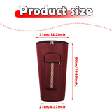 Maxbell Djembe Bag Anti Collision Adjustable Shoulder Straps African Drum Carry Case Red 10 inch