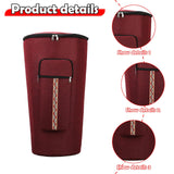 Maxbell Djembe Bag Anti Collision Adjustable Shoulder Straps African Drum Carry Case Red 12 inch