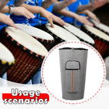 Maxbell Djembe Bag Anti Collision Adjustable Shoulder Straps African Drum Carry Case Gray 12 inch