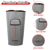 Maxbell Djembe Bag Anti Collision Adjustable Shoulder Straps African Drum Carry Case Gray 12 inch