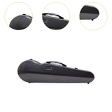 Maxbell Violin Hard Case Carbon Fiber Gifts Portable Carrying Bag for Outdoor Travel black