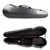 Maxbell Violin Hard Case Carbon Fiber Gifts Portable Carrying Bag for Outdoor Travel grey