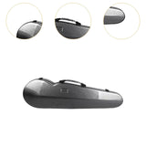 Maxbell Violin Hard Case Carbon Fiber Gifts Portable Carrying Bag for Outdoor Travel grey