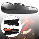 Maxbell Violin Hard Case Carbon Fiber Gifts Portable Carrying Bag for Outdoor Travel grey
