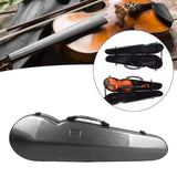 Maxbell Violin Hard Case Carbon Fiber Gifts Portable Carrying Bag for Outdoor Travel grey