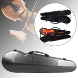 Maxbell Violin Hard Case Carbon Fiber Gifts Portable Carrying Bag for Outdoor Travel grey