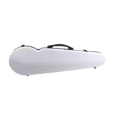 Maxbell Violin Hard Case Carbon Fiber Gifts Portable Carrying Bag for Outdoor Travel white
