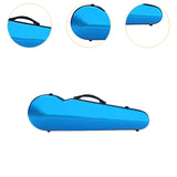 Maxbell Violin Hard Case Carbon Fiber Gifts Portable Carrying Bag for Outdoor Travel blue