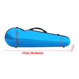 Maxbell Violin Hard Case Carbon Fiber Gifts Portable Carrying Bag for Outdoor Travel blue